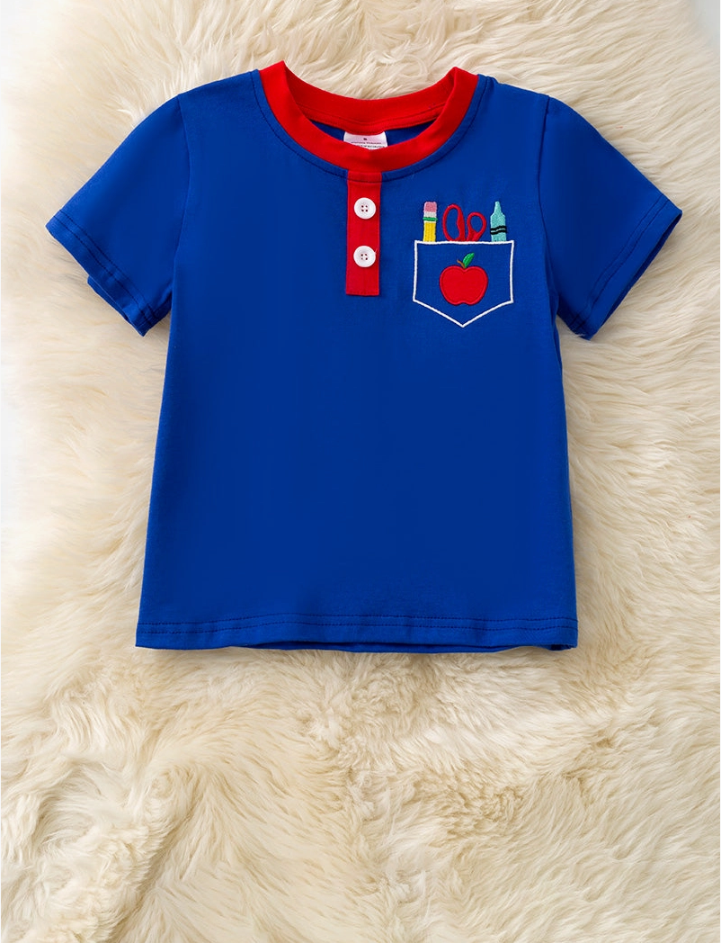 Royal Blue Back to school shirt