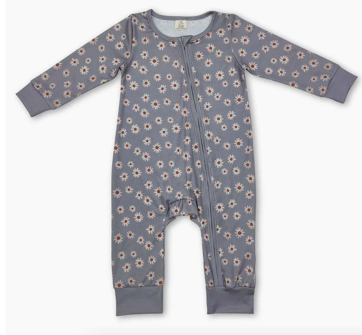 Baby PREORDER Bamboo Daisy Zipper Sleeper