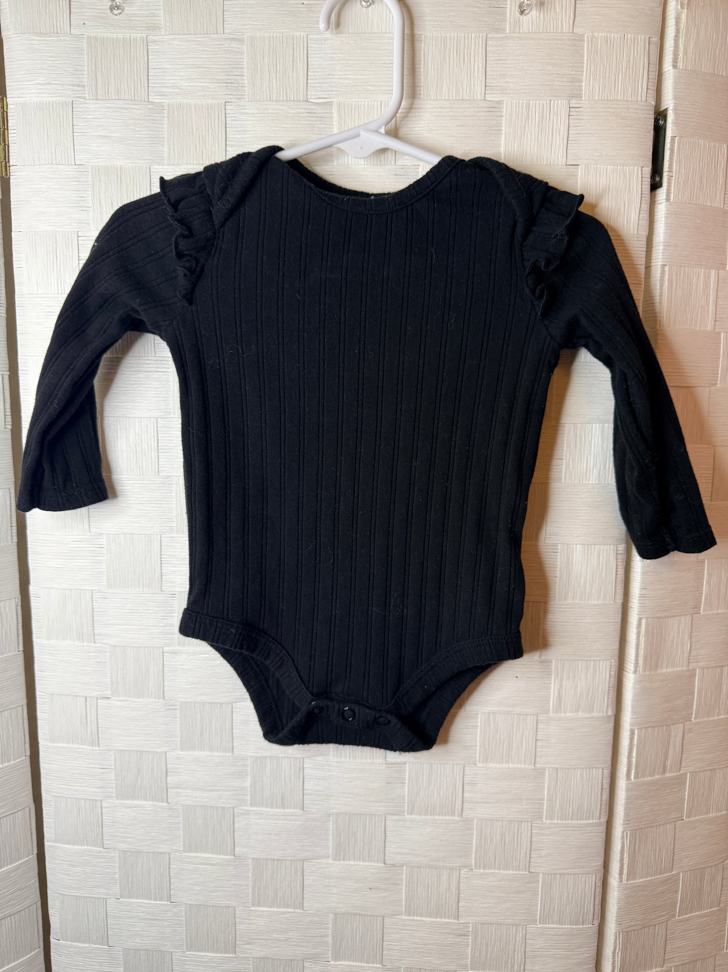 6-9M Long Sleeve Black Shirt
