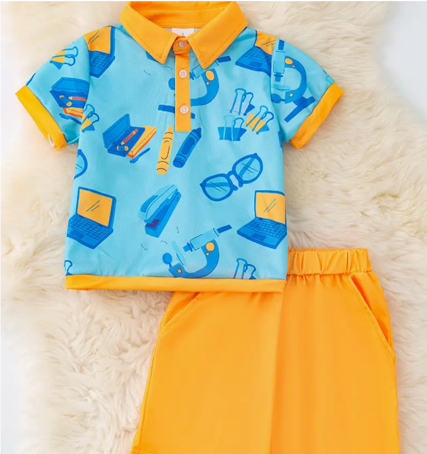 Yellow Back to school outfit