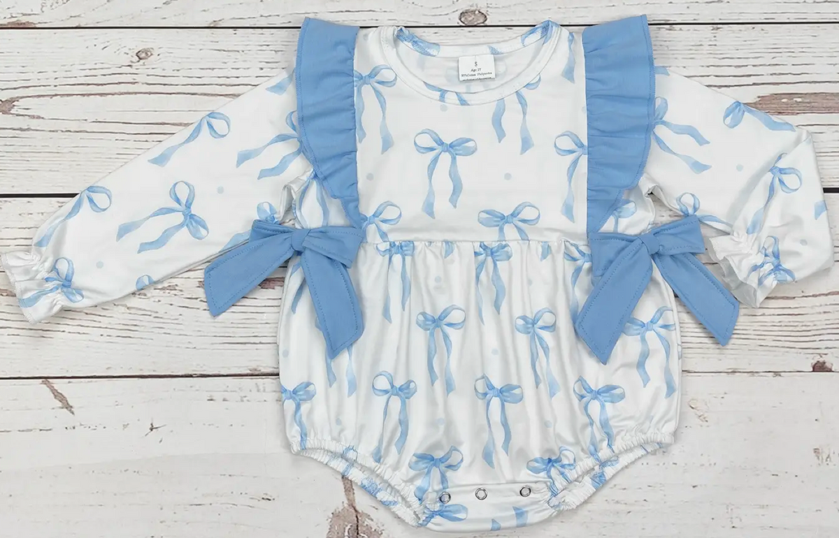 Baby PREORDER Blue Bow Bubble