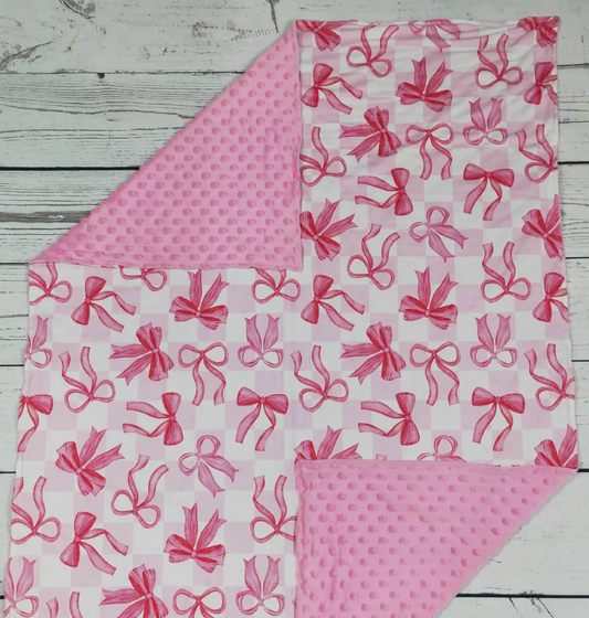 Baby PREORDER Bow Blanket