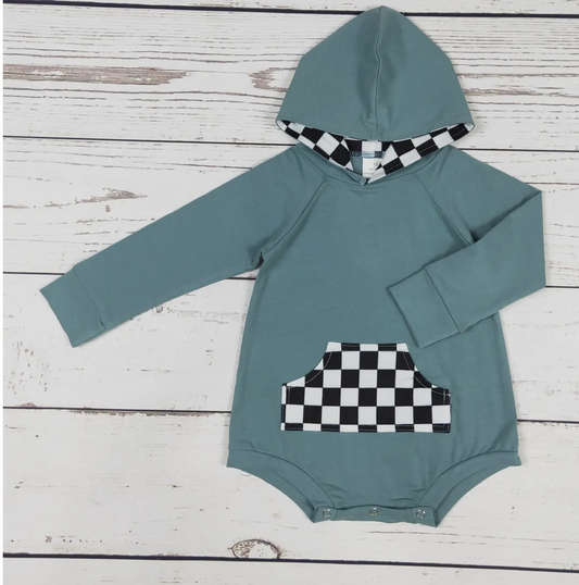 Baby PREORDER Checkered Romper