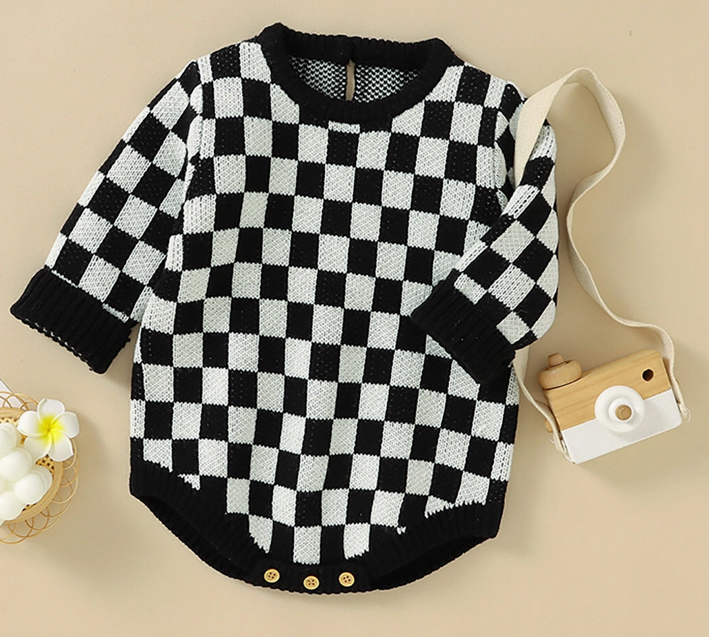 Baby PREORDER Checker Bodysuit