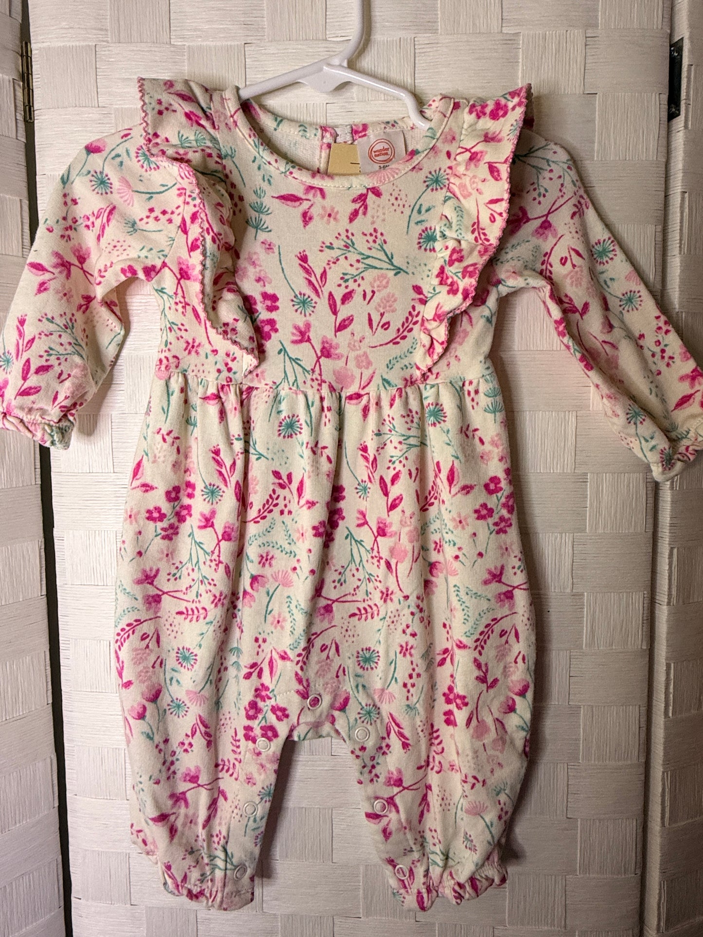 3-6M Flower Outfit