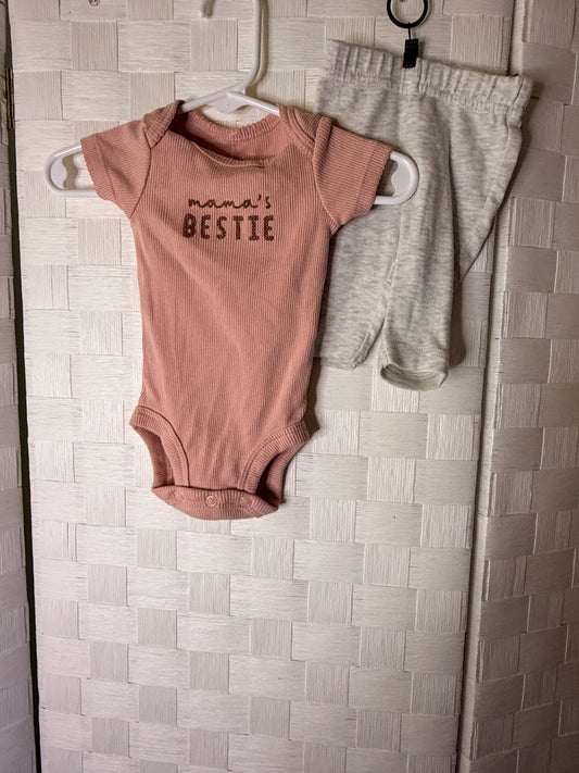 New Born Mama's Bestie Outfit