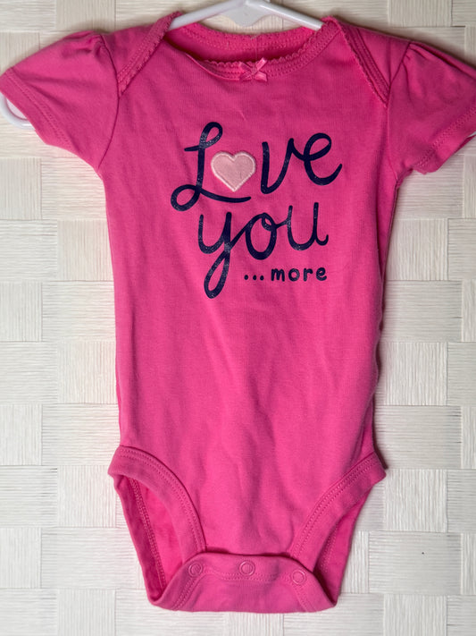 3M Pink Love you More Onesie