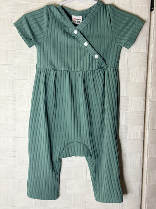 0-3M Light Green Romper