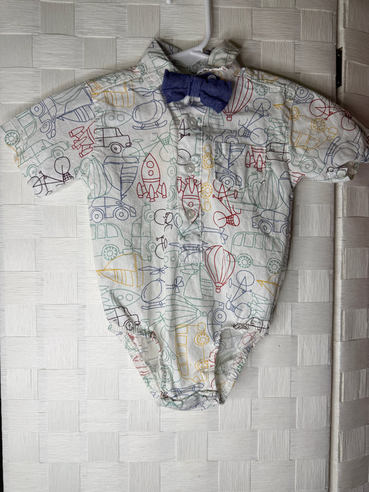 3-6M Printed Dress Shirt