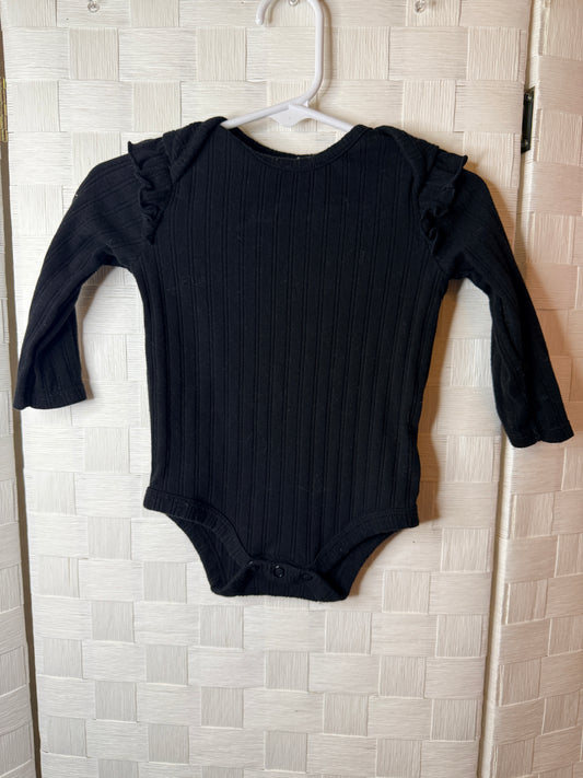 6-9M Long Sleeve Black Shirt