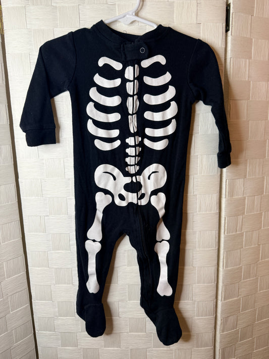 6-12M Skelton Onesie