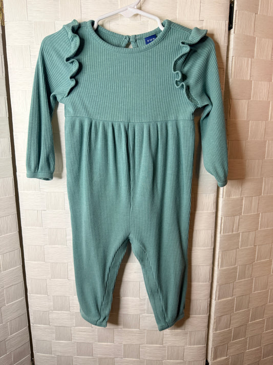6-12M Light Green Romper Set