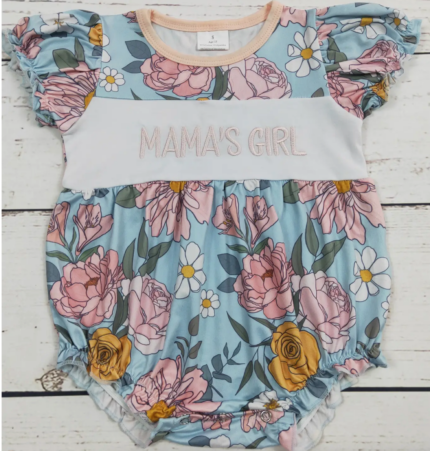 Baby PREORDER Mama's Girl Flower Onesie